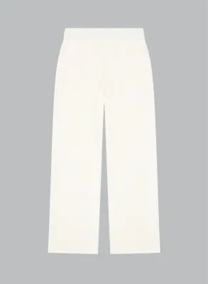 Pantalon Crème en Lin / Elasthanne — photo 5
