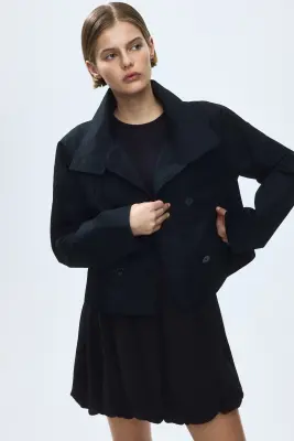 Trench-coat court - Gris foncé — photo 1