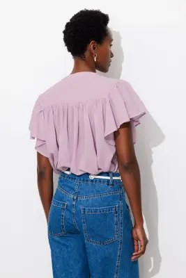 Chemise en cotonnade unie — photo 4