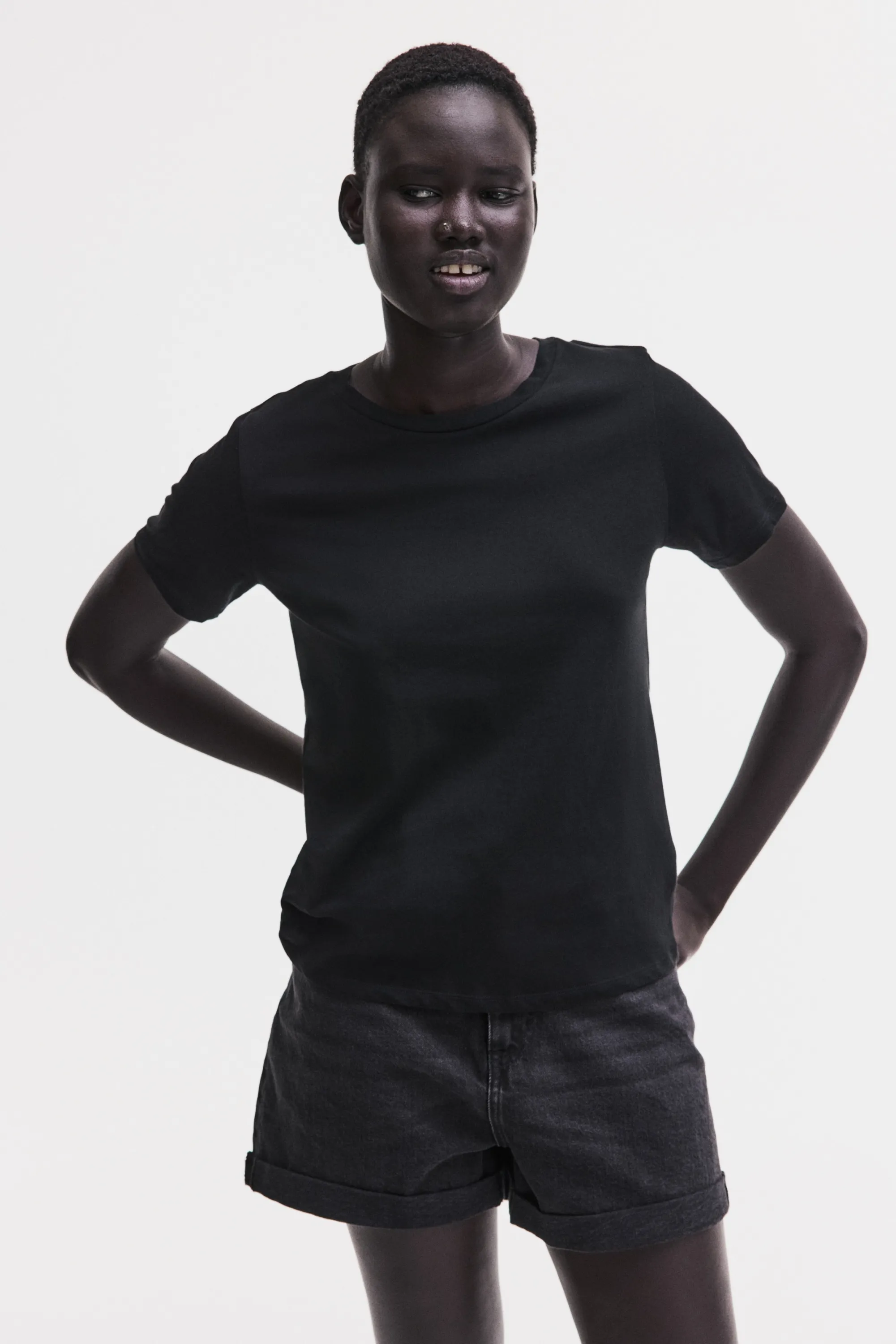 T-shirt en coton - Noir