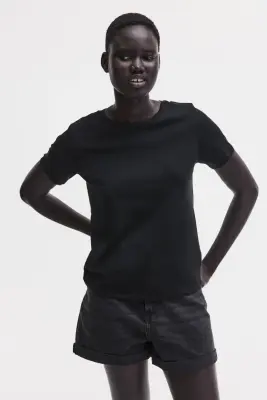 T-shirt en coton - Noir — photo 1