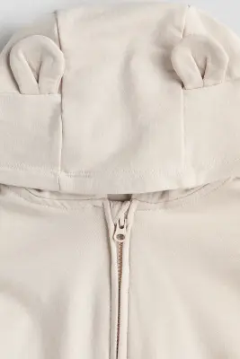 Ensemble 2 pièces avec hoodie et pantalon jogger - Beige clair — photo 2
