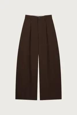 PANTALON BAREL À PLIS