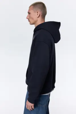 Hoodie Loose Fit - Bleu marine — photo 3