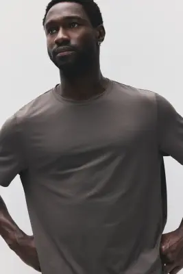 T-shirt de sport en mesh DryMove™ - Marron — photo 1