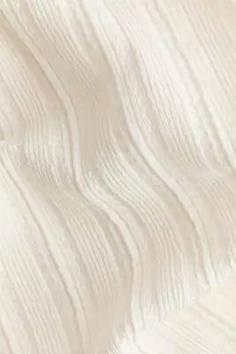 Top asymétrique texturé - Crème — photo 4