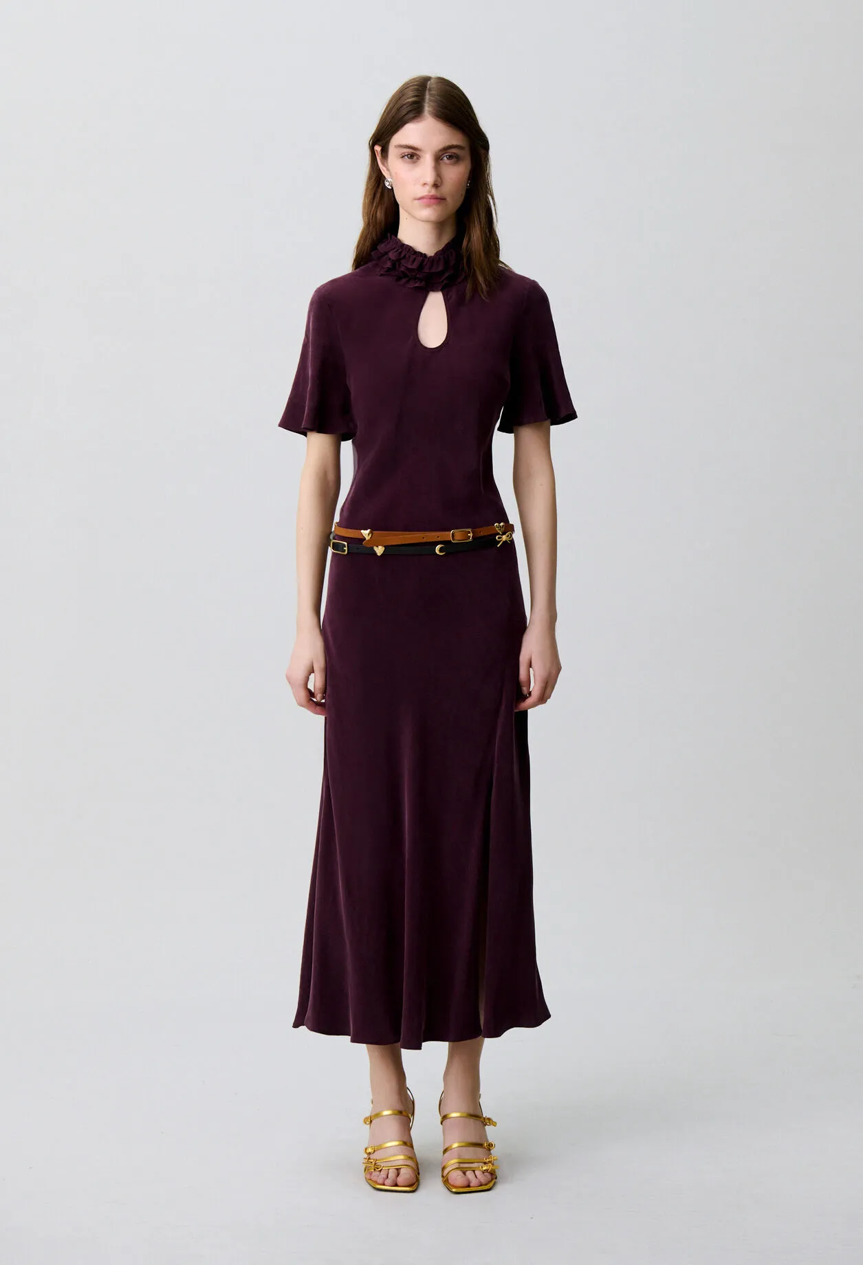 Robe fluide midi