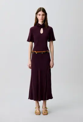 Robe fluide midi