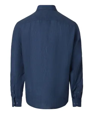 CASA MODA CHEMISE LIN ML Marine — photo 3
