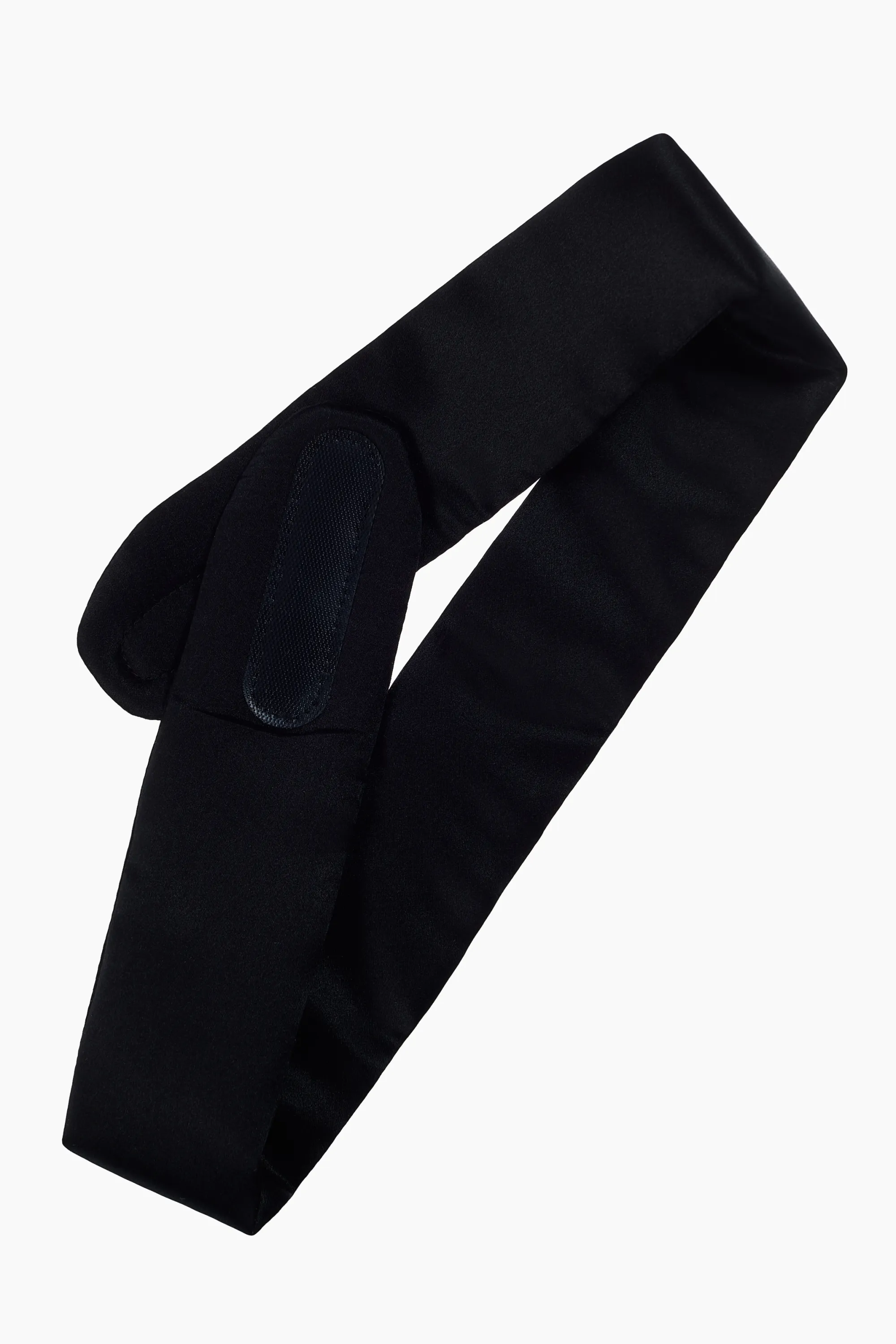 Bandeau ajustable en soie - Noir