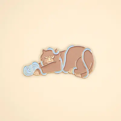 Pin's Chat Pelote Coucou Suzette — photo 1