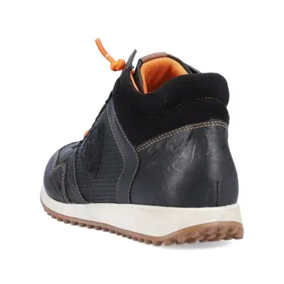 Baskets Remonte D3170-01 Noir Orange - Lacets Élastiques Grande Pointure Femme — photo 3