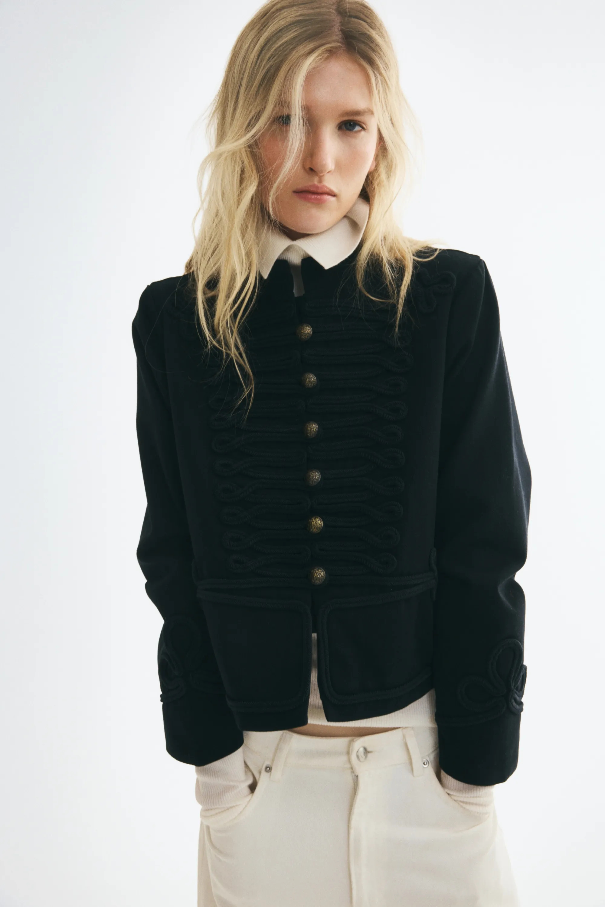 Veste en twill de coton - Noir