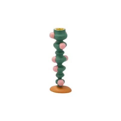 Bougeoir Bubble Vert Rose — photo 1