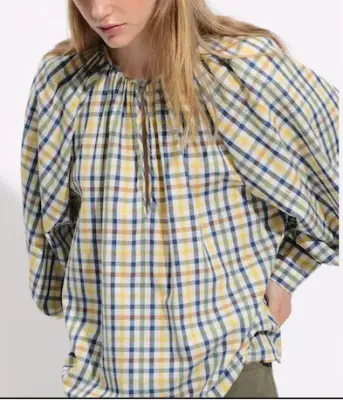 Blouse Ernesto multichecks - Belle Piece — photo 1