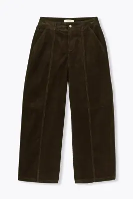 Pantalon barrel velours côtelé