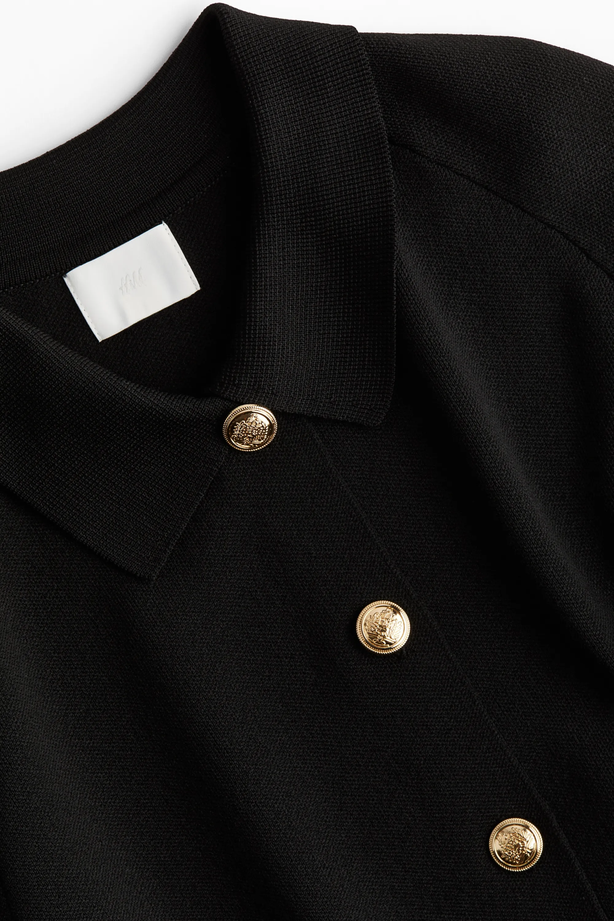 Cape en maille - Noir