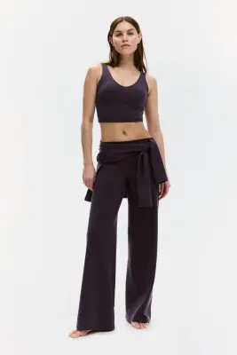 Débardeur avec détail torsadé SoftMove™ - Violet prune — photo 2