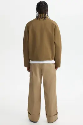 Veste matelassée en twill - Beige foncé — photo 3