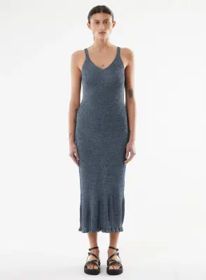 Robe en viscose et fibre irisée — photo 4