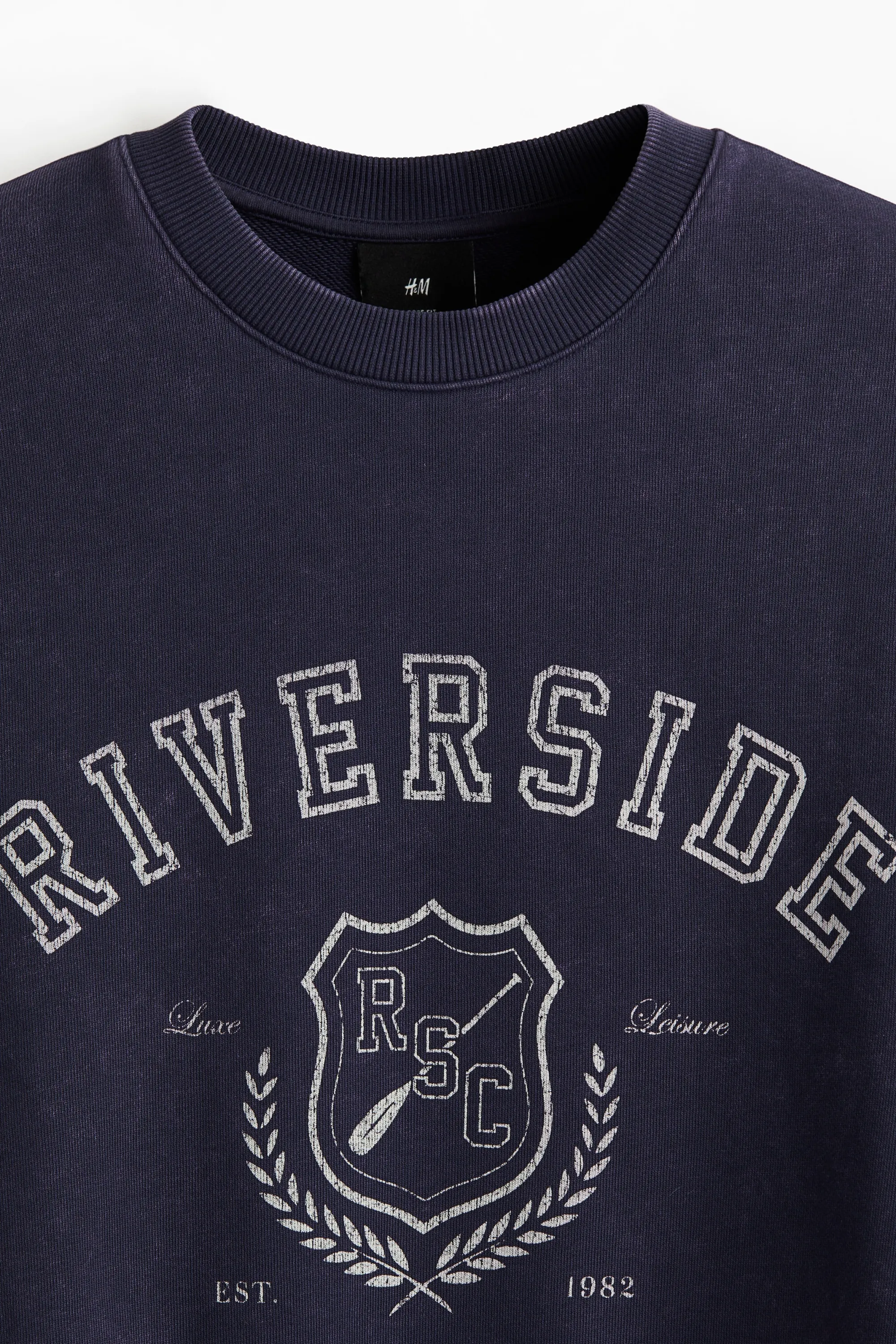 Sweat imprimé Loose Fit - Bleu/Riverside