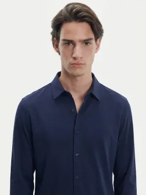 Chemise en coton organique et élasthanne — photo 3