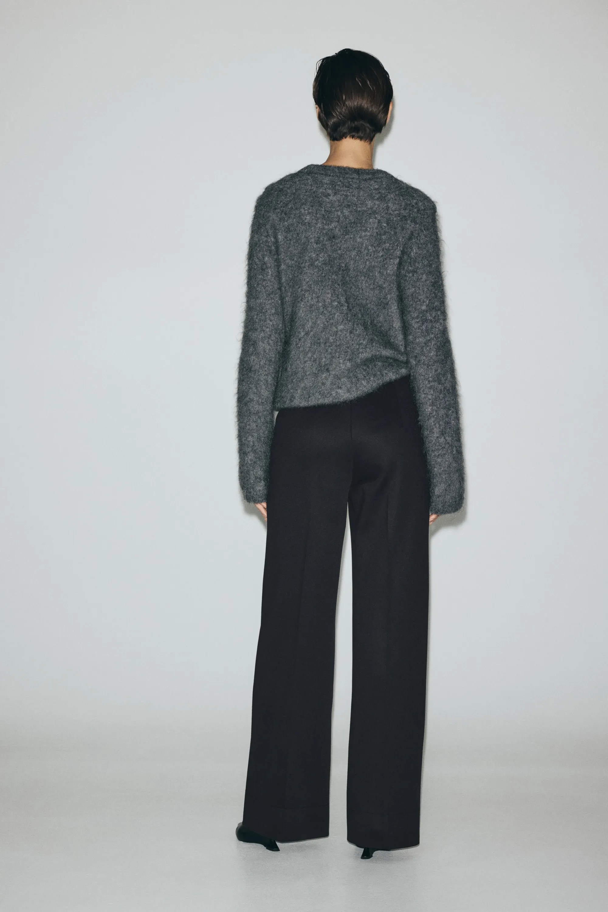Pantalon à jambes droites - Noir