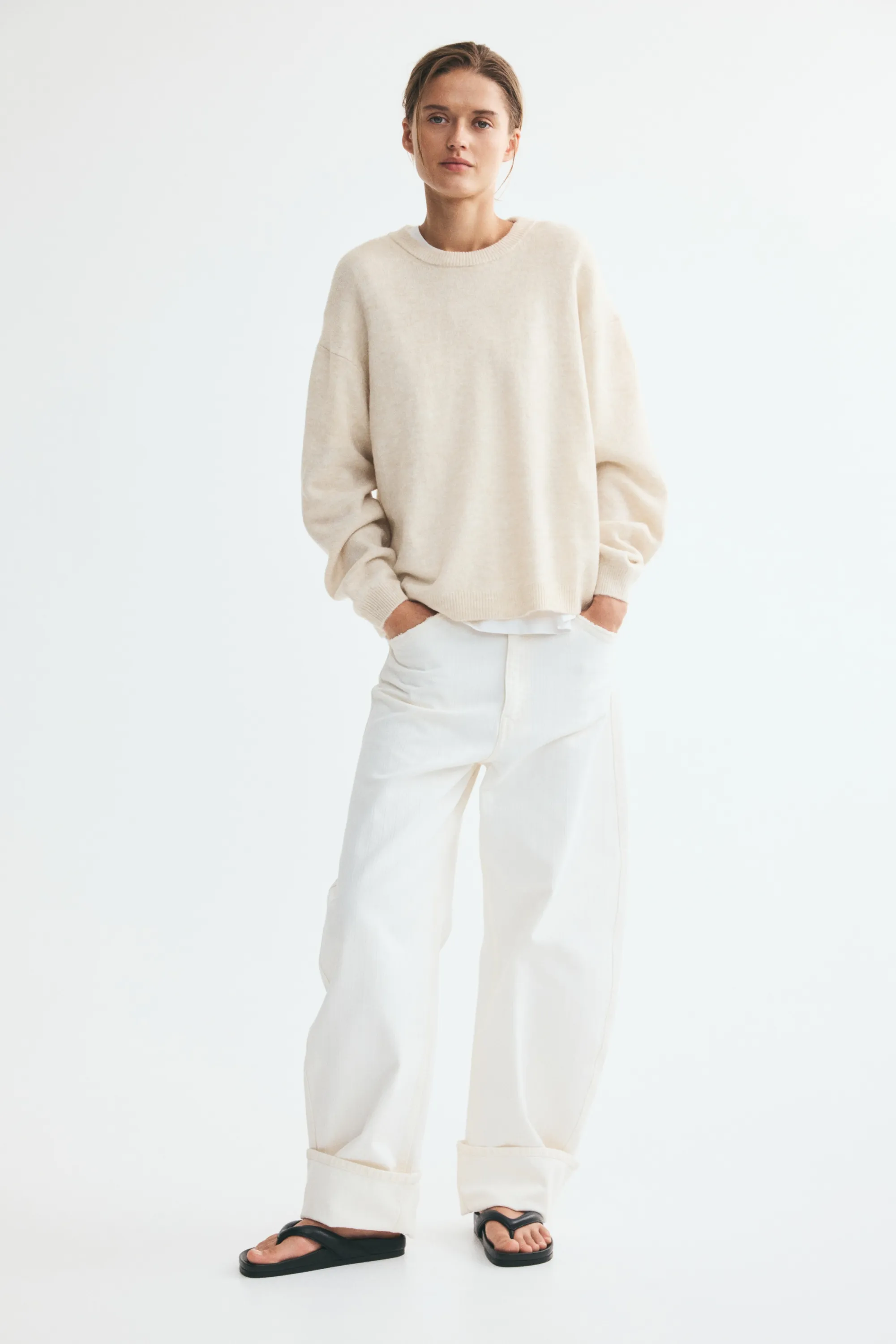 Pull - Beige clair chiné