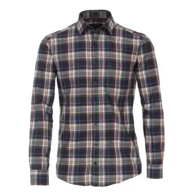 CASA MODA CHEMISE CARREAUX Marine — photo 1