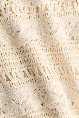 Minirobe façon crochet - Crème — photo 4
