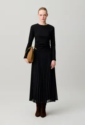 Robe t-shirt bi-matières