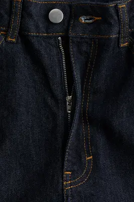 Barrel Regular Waist Jeans - Bleu denim foncé — photo 4