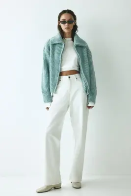 Gilet zippé - Turquoise clair — photo 2