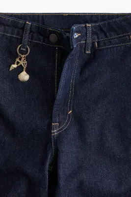 Straight High Jeans - Bleu denim foncé — photo 4