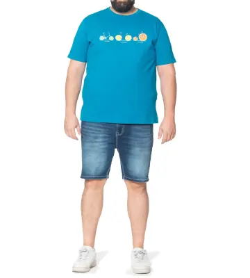 MAXFORT TEE SHIRT Imprimé bike Turquoise — photo 5