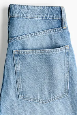 Barrel High Waist Jeans - Bleu denim clair — photo 4