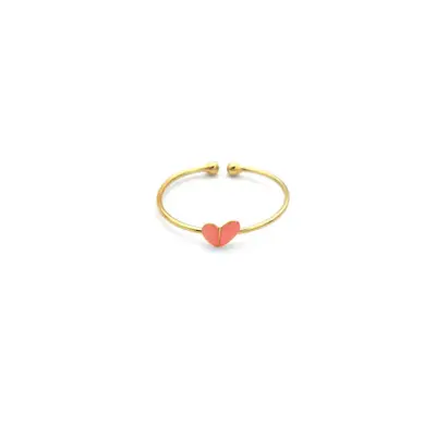 Bague Mini Coeur Rose — photo 1
