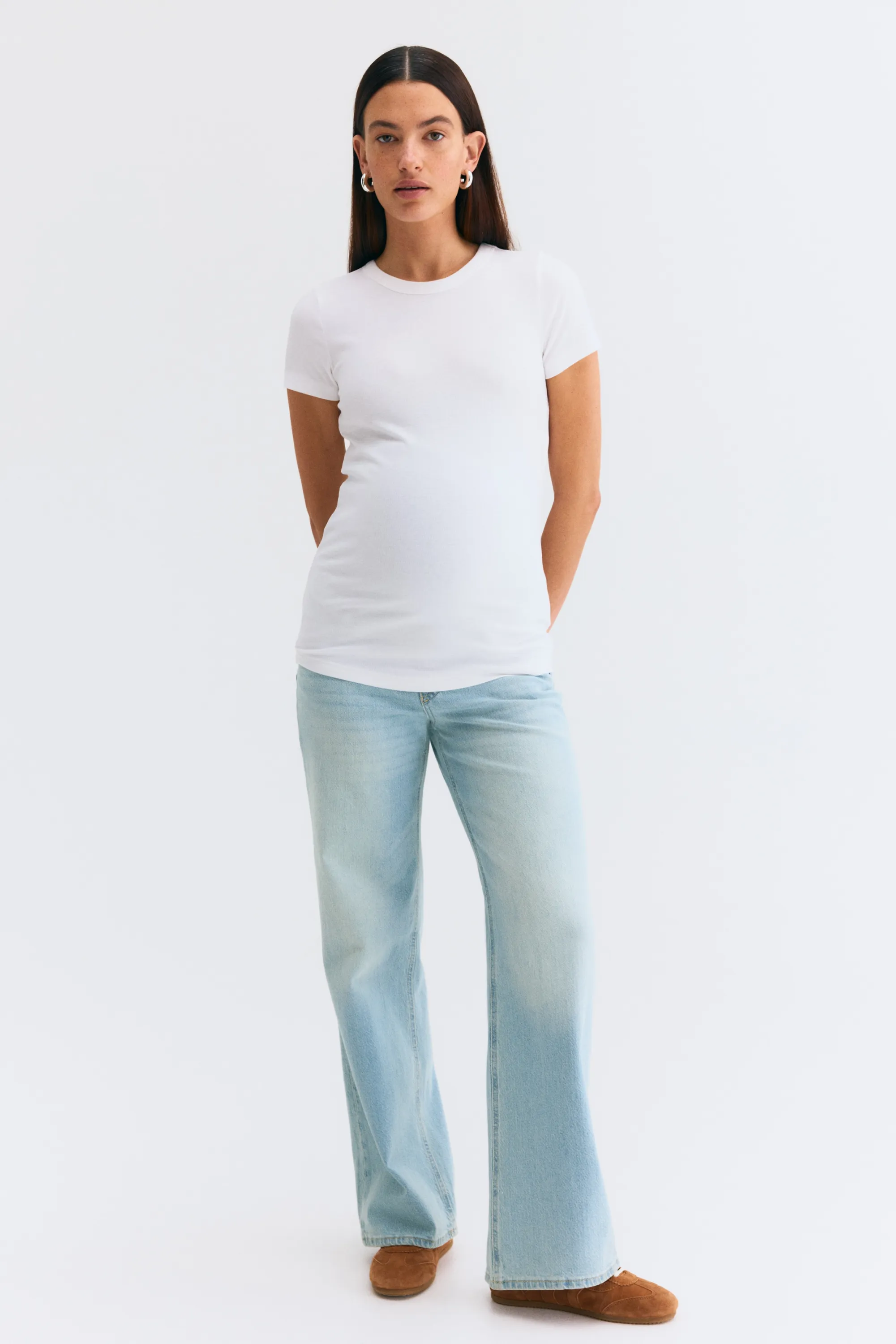 MAMA Straight Jeans - Bleu denim clair