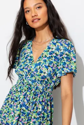 Robe longue volantée Femme — photo 5
