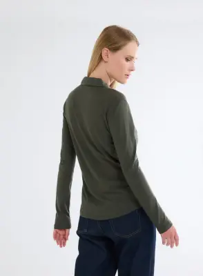 Chemise en coton et cachemire — photo 3