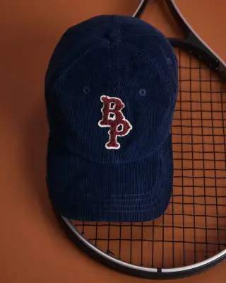 Casquette Berger velours bleu marine — photo 2