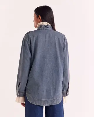Chemise Salomé bleu vintage — photo 5