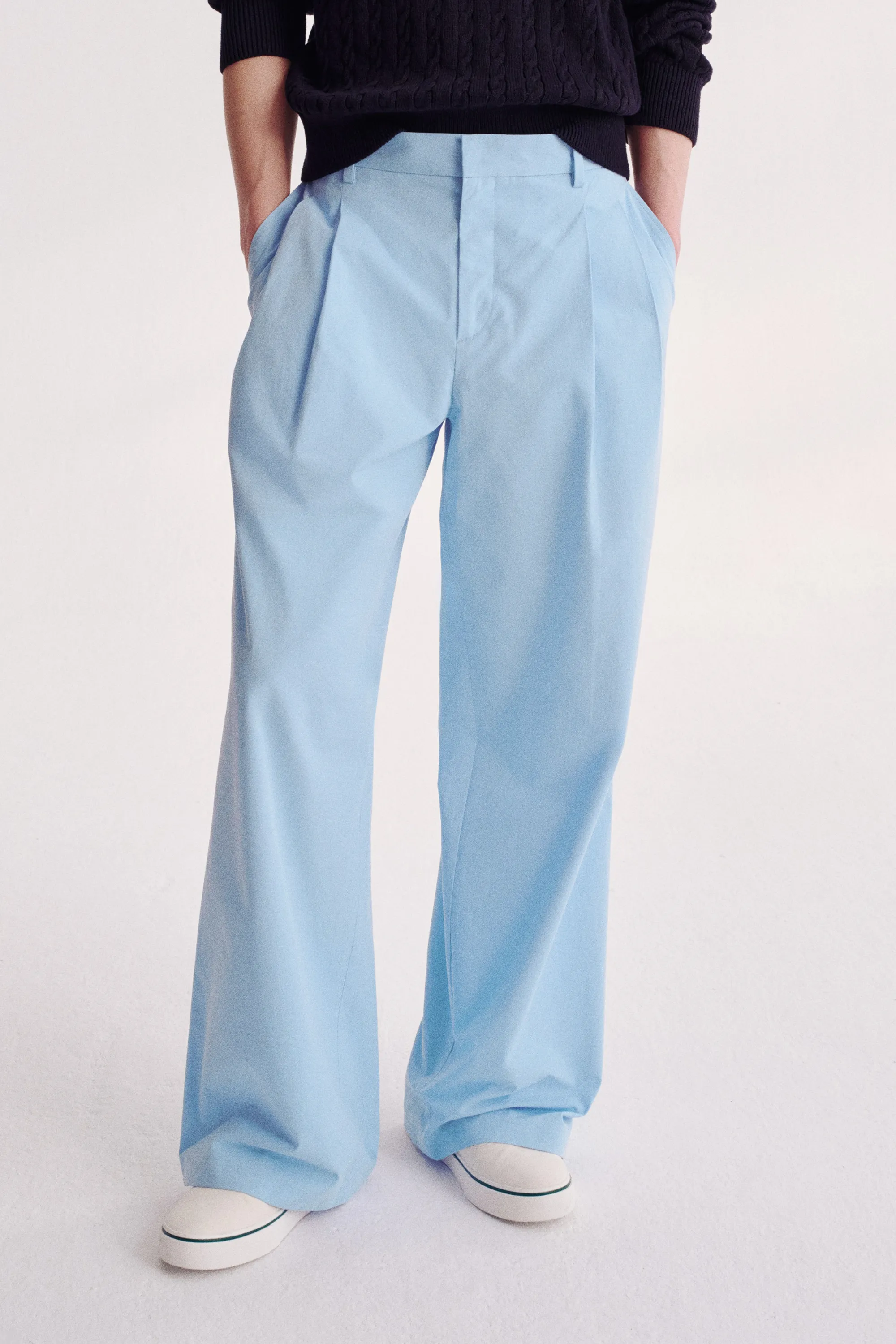 Pantalon chic Loose Fit - Bleu clair