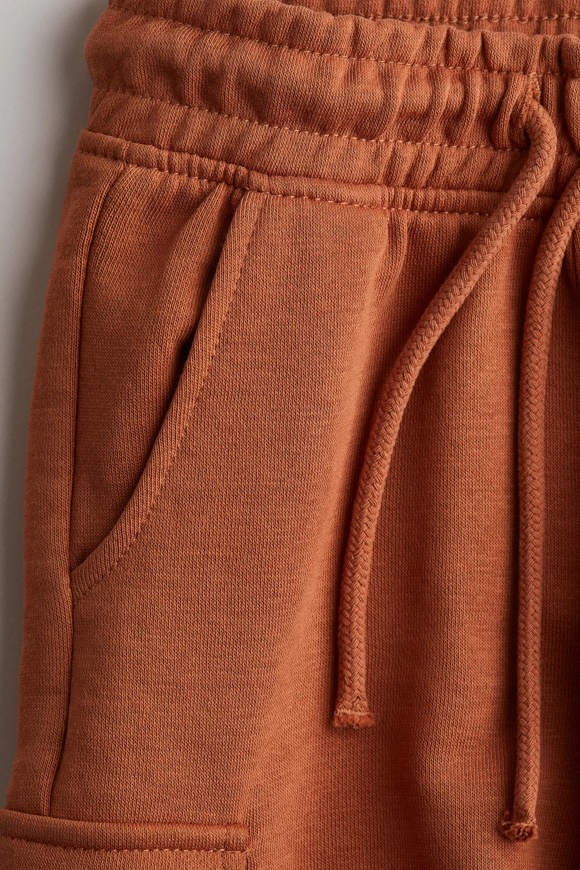 Short cargo en molleton - Marron