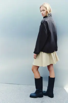 Veste cargo en twill - Gris foncé — photo 2