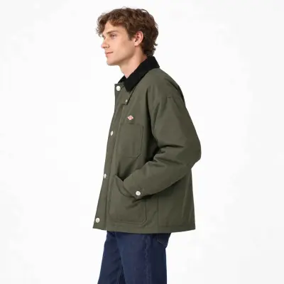 Veste de travail matelassée à col velours unisexe DANTON - Olive — photo 3