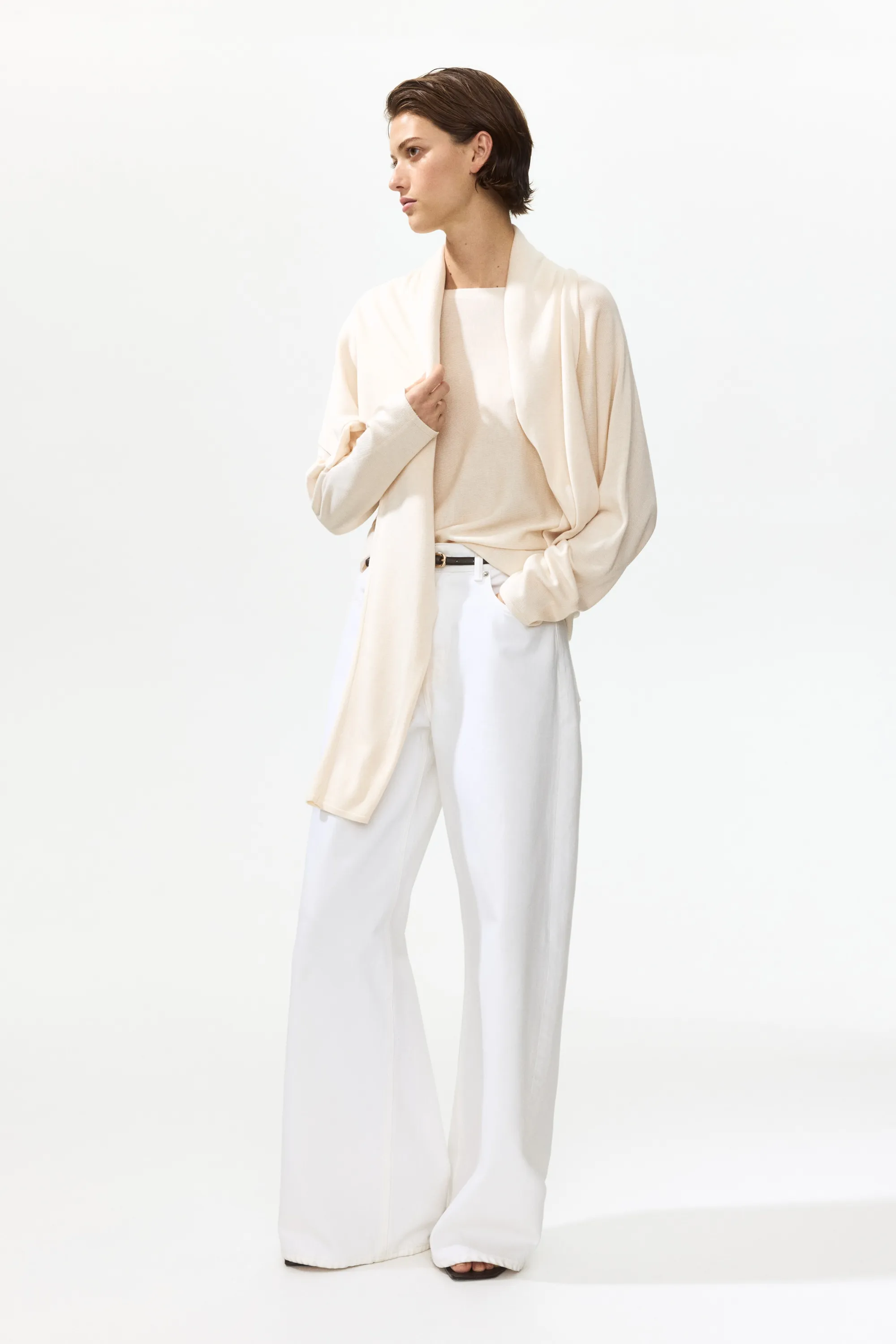 Pull à encolure bateau - Beige clair