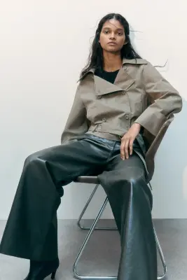 Veste façon trench - Vert kaki — photo 2