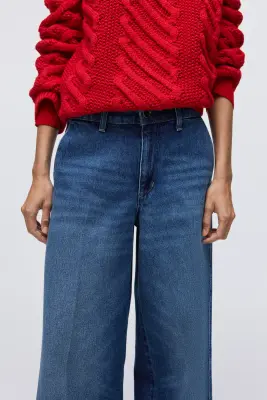 Super Wide High Jeans - Bleu denim — photo 1