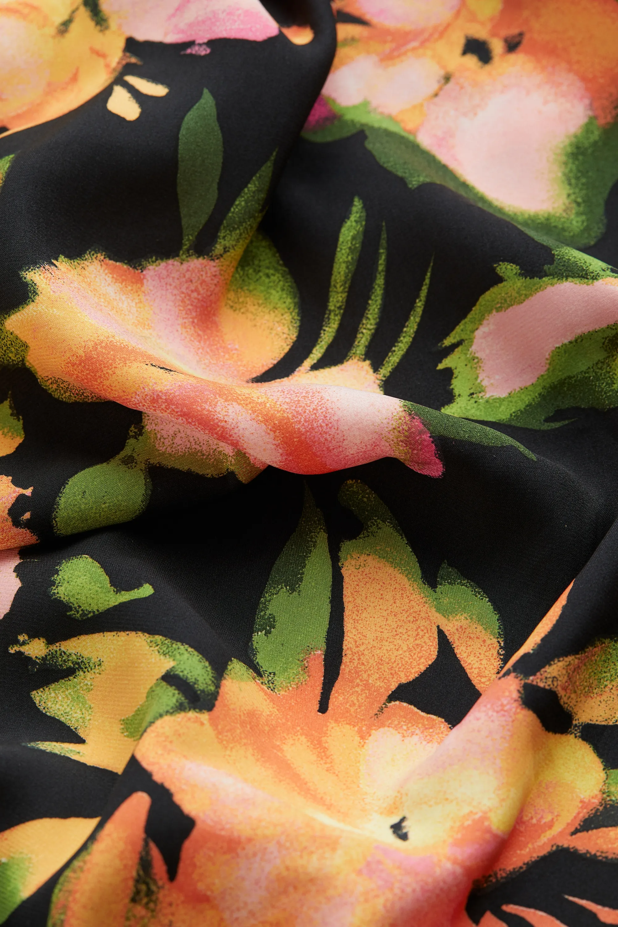Robe combinaison courte - Noir/fleuri